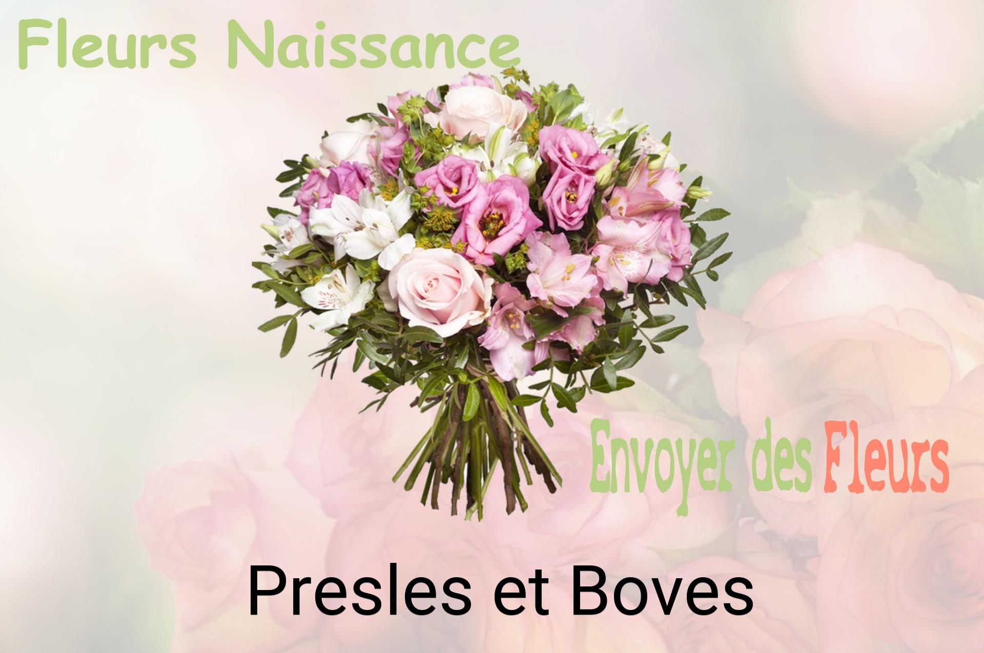 Bouquet de fleurs de naissance livré à Presles-et-Boves