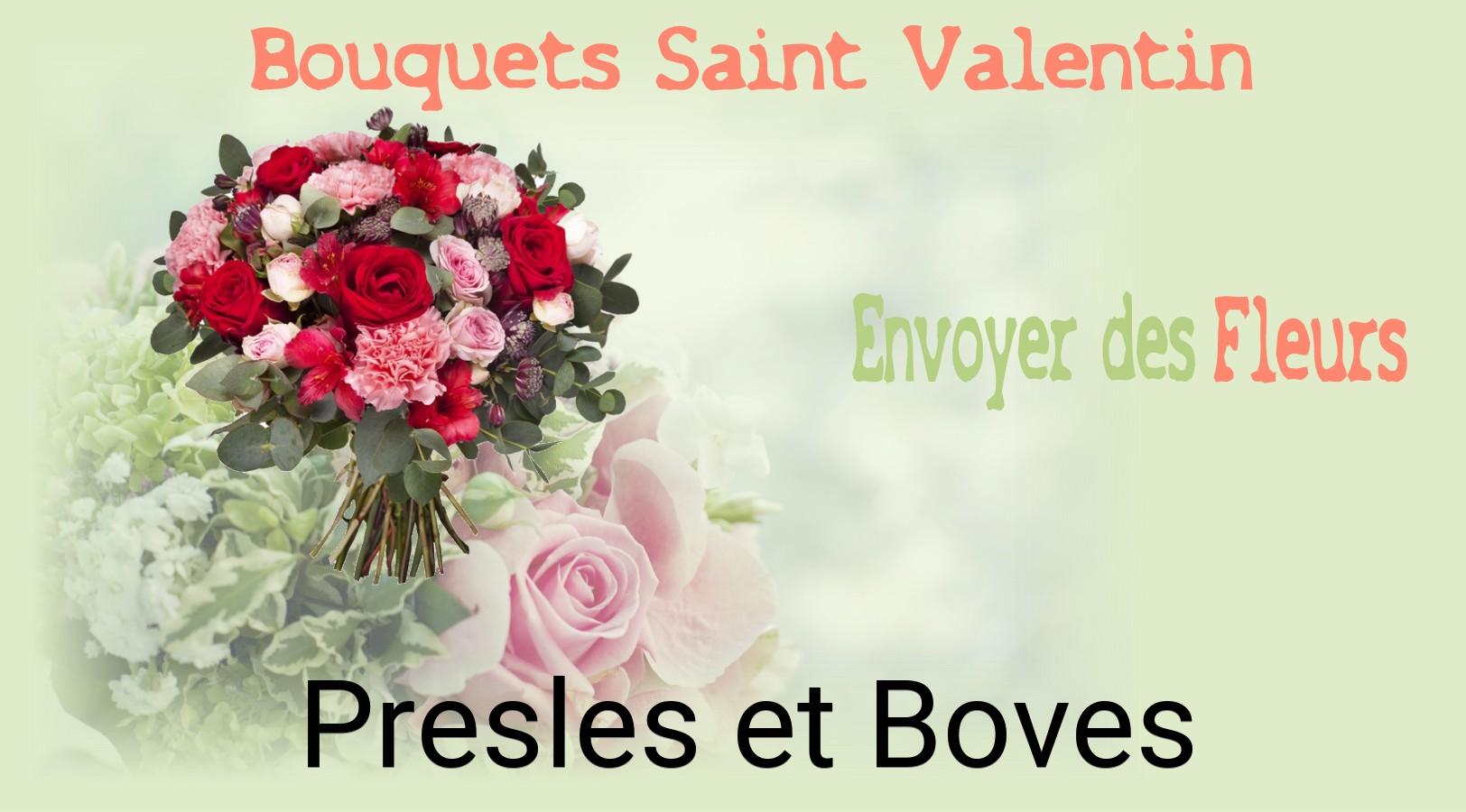 Roses de Saint-Valentin livrées à Presles-et-Boves